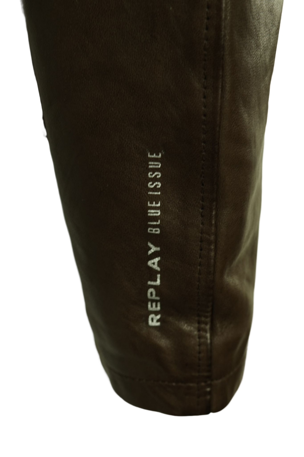 REPLAY REPLAY HERREN LEDERJACKE MIT TASCHEN / USED-LOOK / LAMMLEDER / BRAUN