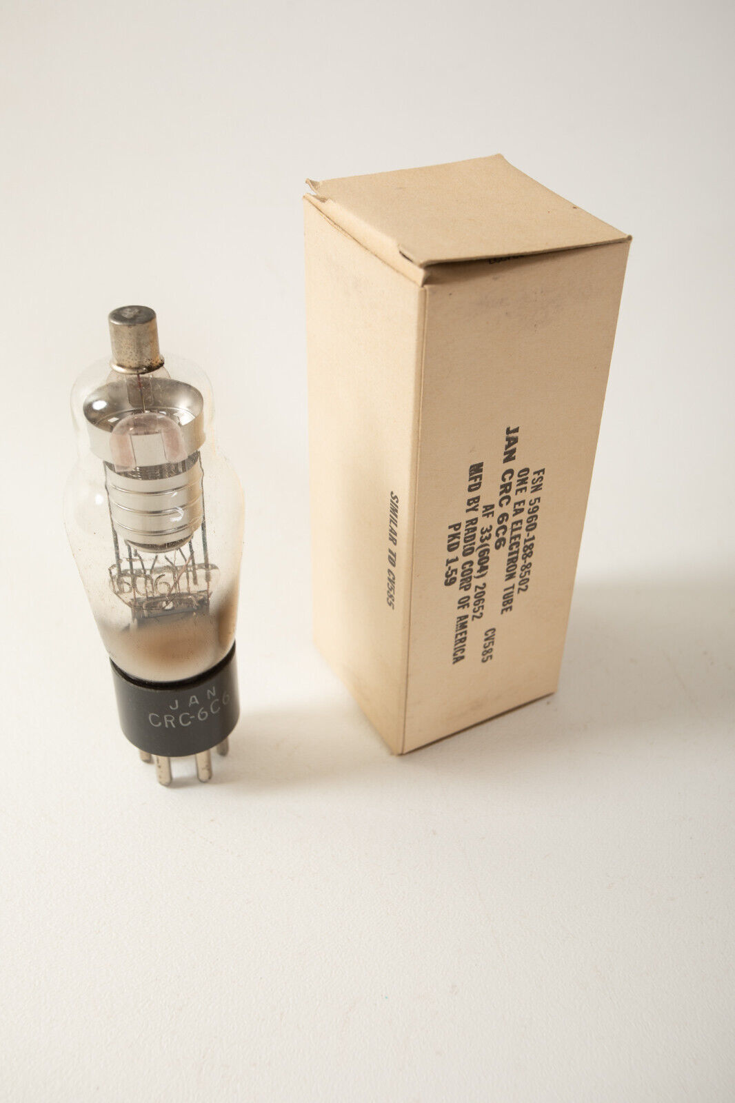 Lot 4 Vacuum Tubes (H4L) JAN CRC 6C6 (JSF6) CV585 Lot of 4 Lot 4 Vacuum Tubes (H4L) JAN CRC 6C6 (JSF6) CV585 Lot of 4
