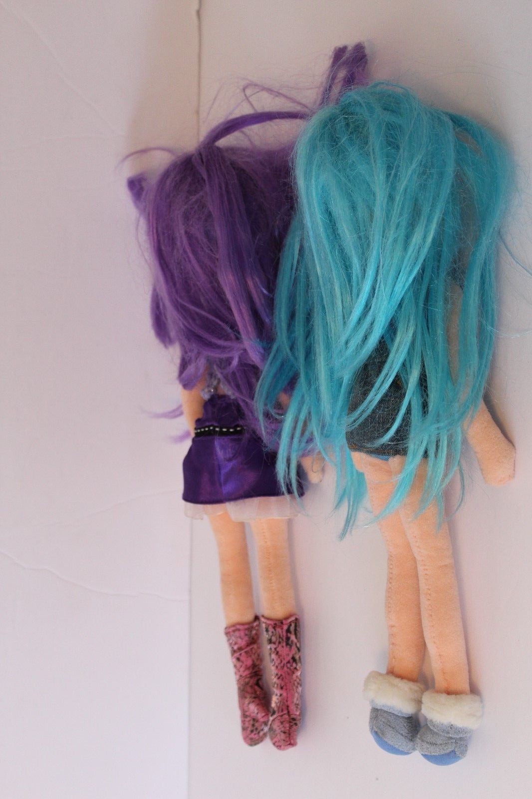 Lot of 2 Ty Girlz dolls 2007 Plush Stuffed Collecitble Toys w/ outfits