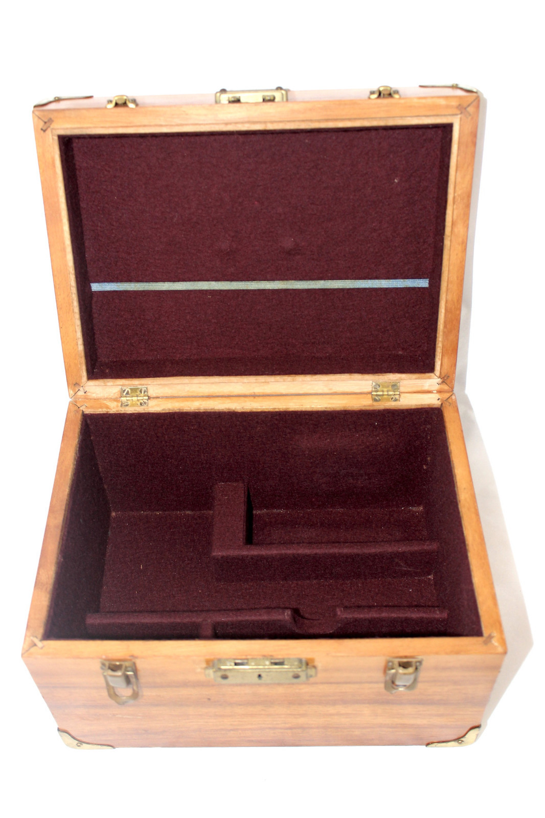 Vintage Camera Wood Case  Fits a Brownie Camera w/Instruction Booklets and Lens