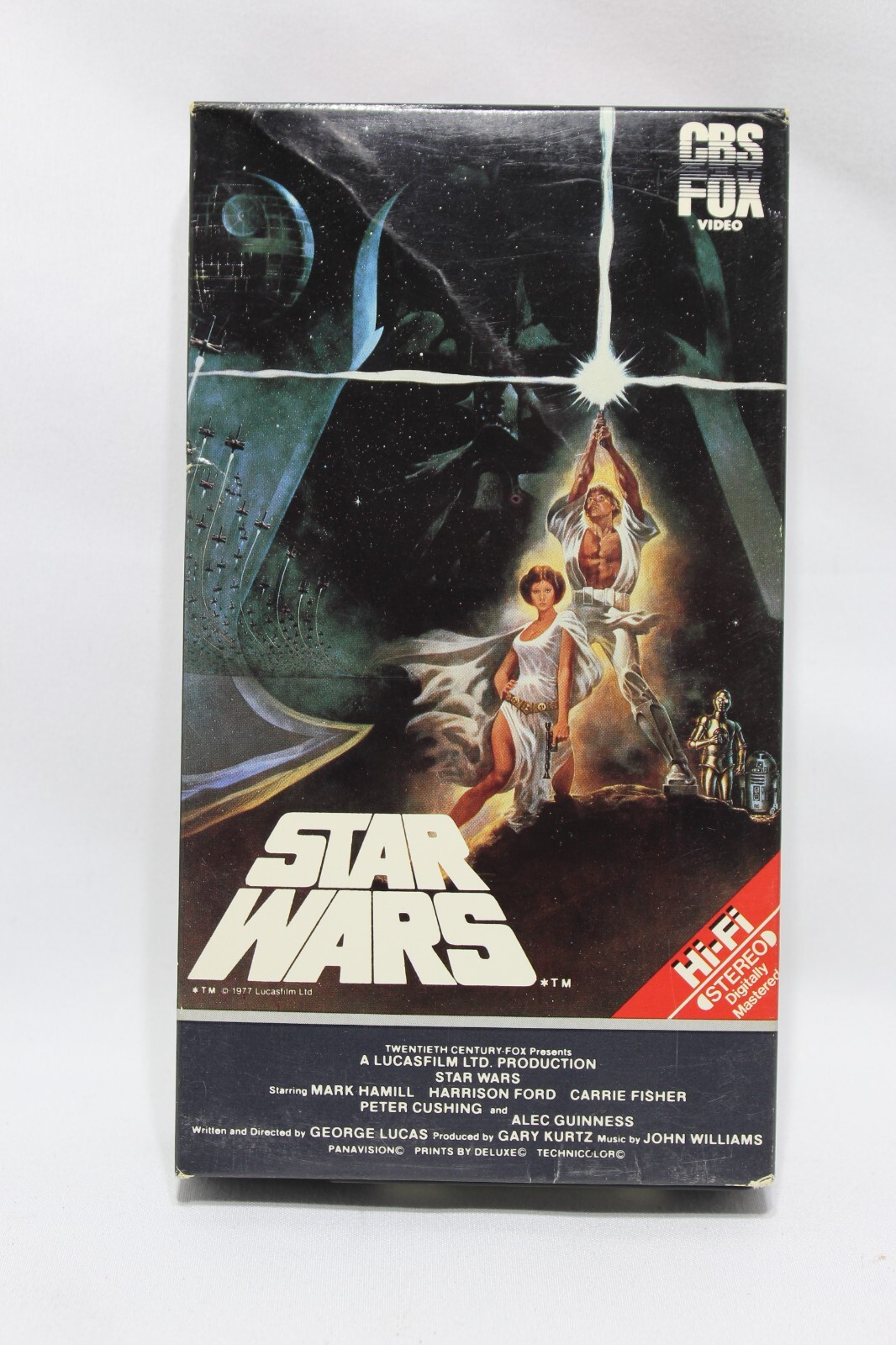 VHS STAR WARS 1987 CBS/FOX Original Release red label. Rare