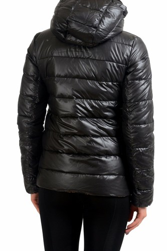 Pre-owned Versace Versus Reversible Goose Down Women's Parka Jacket Sz Xs S M L Xl 2xl In Black/multi-color