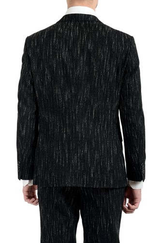 Pre-owned Hugo Boss "nestro3/byte1" Men's Slim Striped Two Button Suit In Multicolor