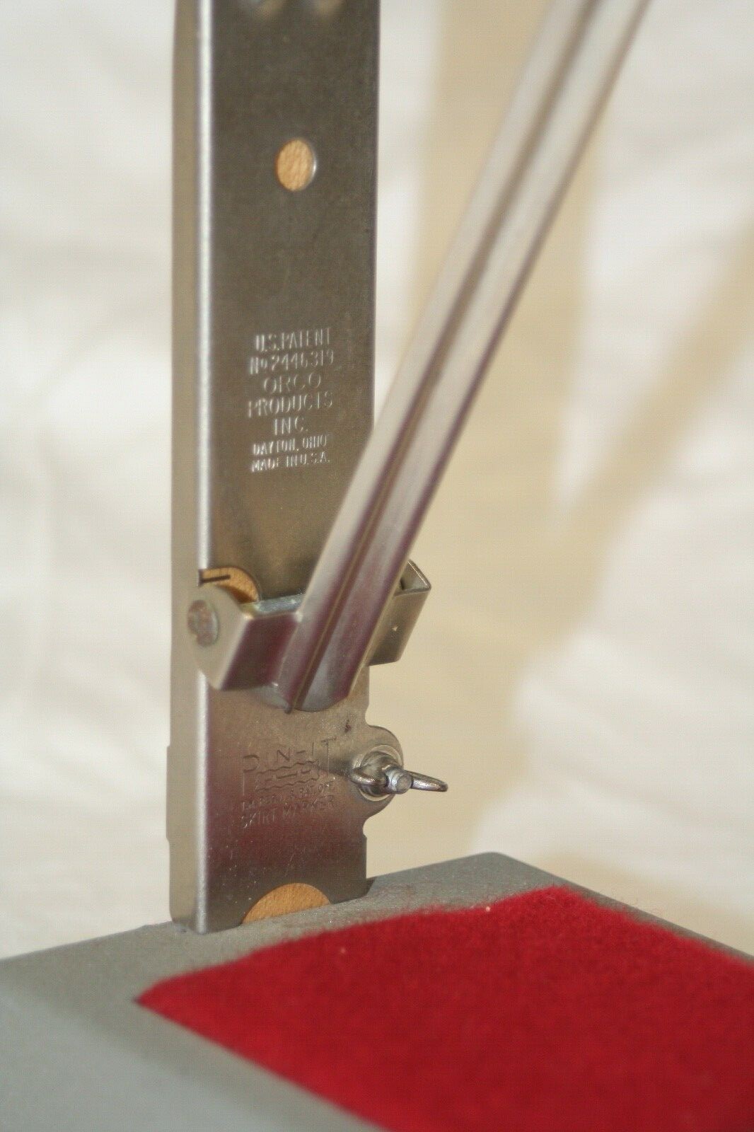 Vintage De Luxe ORCO Pin-It Skirt Marker w/ Pin Cushion Hem Measuring Tool USA