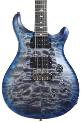 PRS Wood Library Custom 24 Electric Guitar - Charcoal Blue Burst