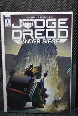 Judge Dredd Under Siege #1 Max Dunbar Cover A Variant IDW 2018 Mega City One 9.4