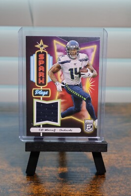 DK METCALF 2020 DONRUSS ELITE SPARK PLUGS PLAYER WORN PATCH Q2203