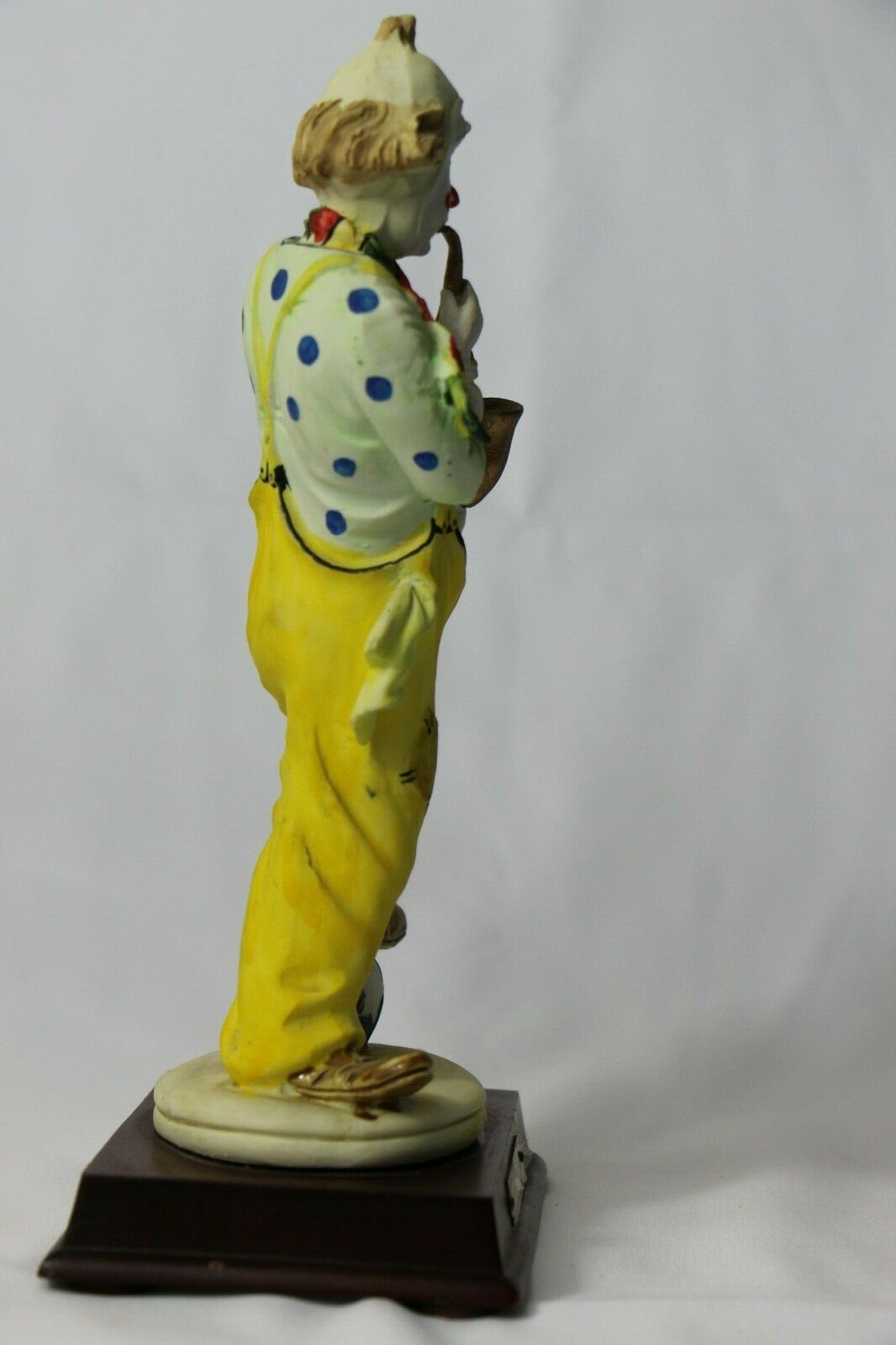 Pucci Resin Clown On A Wood Base Playing Sax 9