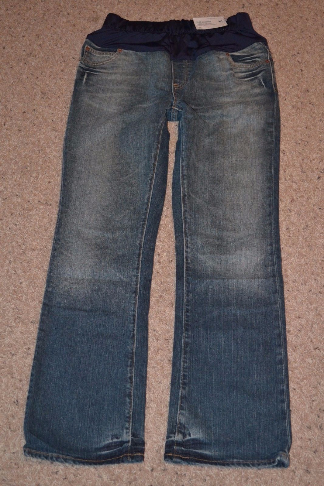 NWT Gap Maternity Low Boot Cut Jeans Medium 8R Cotton Denim Stretch Full Panel