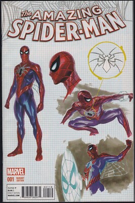 Marvel Comics AMAZING SPIDER-MAN #1 (Vol 4) Design Variant 2015 NM!