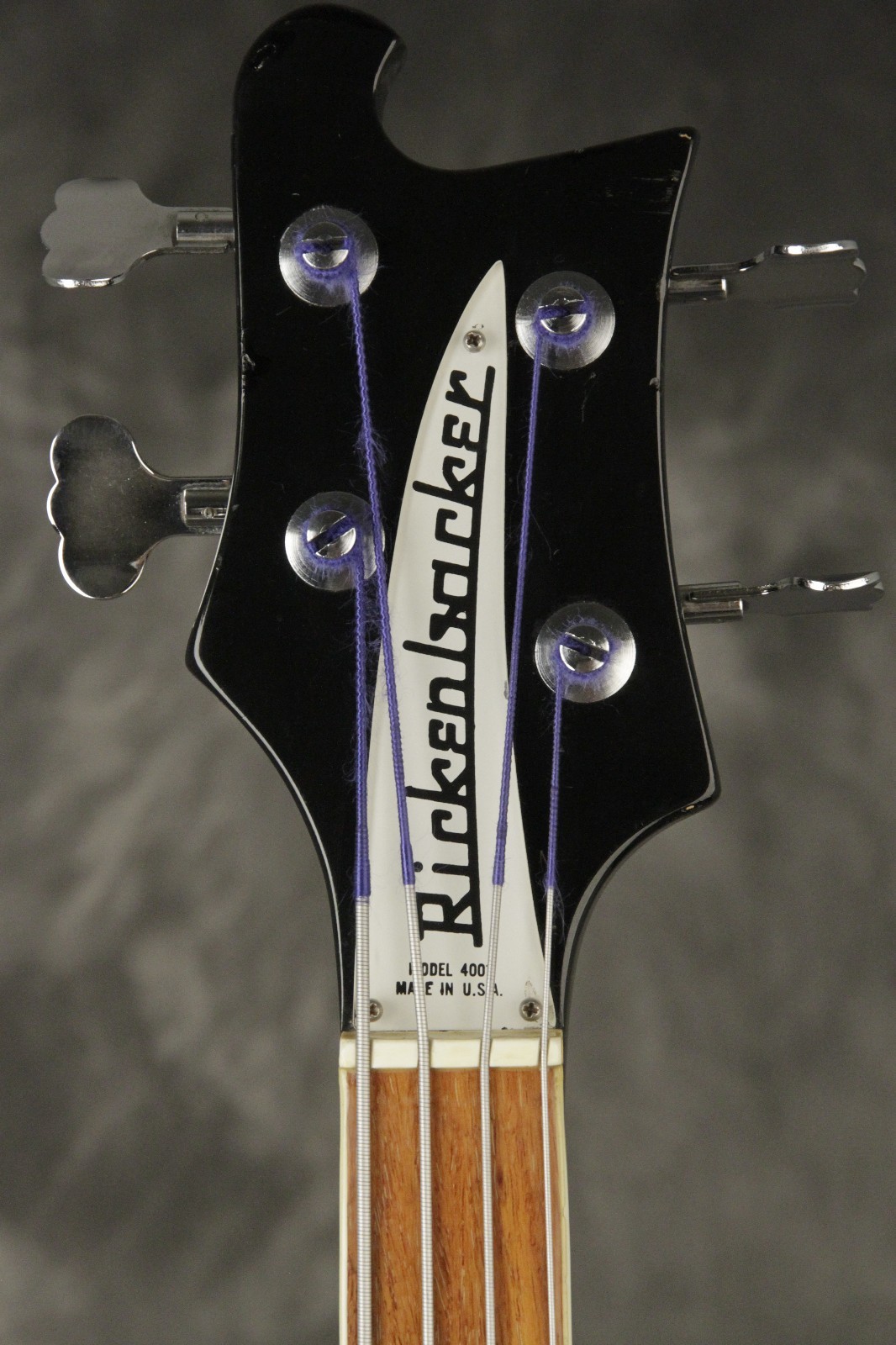 RARE original 1973 Rickenbacker 4001 Bass FRETLESS Jetglo!! CHECKERBOARD BINDING