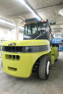 2012' Clark C80D, 18,000# Pneumatic Forklift, Diesel, Sideshift & Fork Pos.