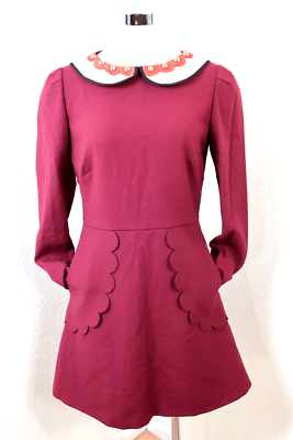 Red valentino cheap collar dress