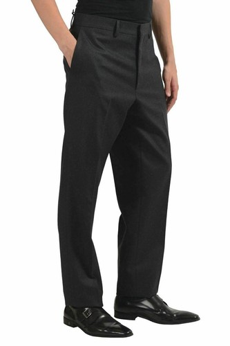 GRAYS VERSACE HERREN 100%WOLLE GRAU KLEID HOSEN GRÖSSE 38 40