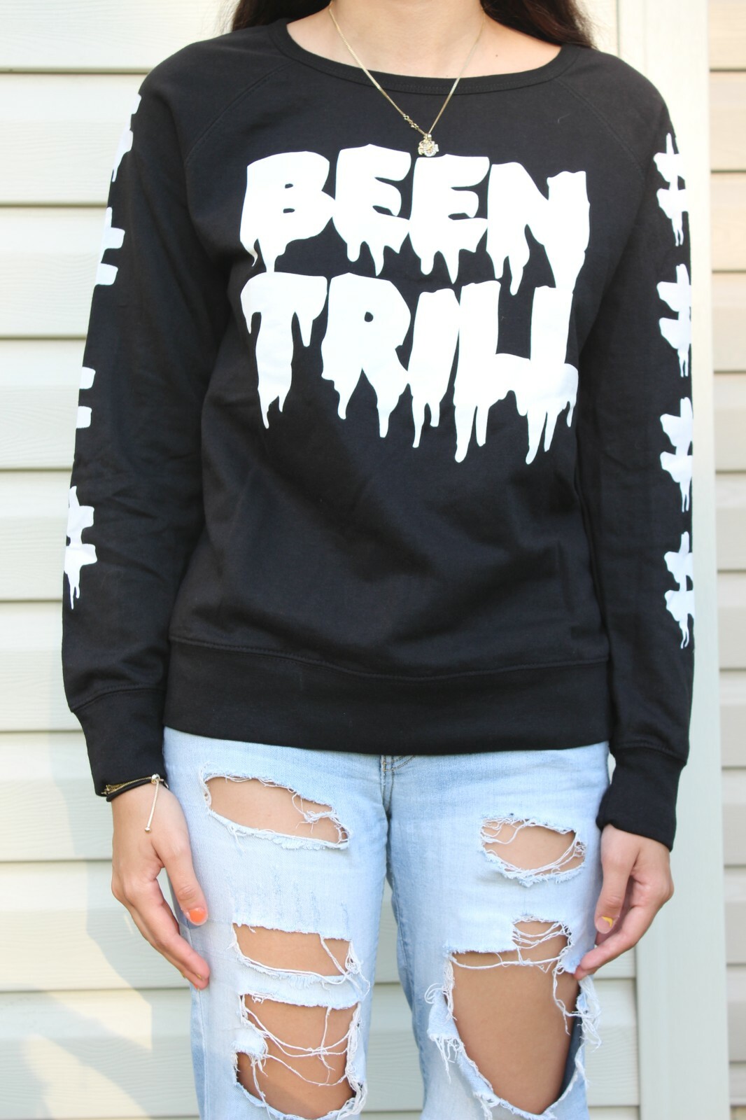 B.TRILL■Stamp Hashtag Sweatshirt■送料込 Been Trill Unisex Sweater – krys LABEL