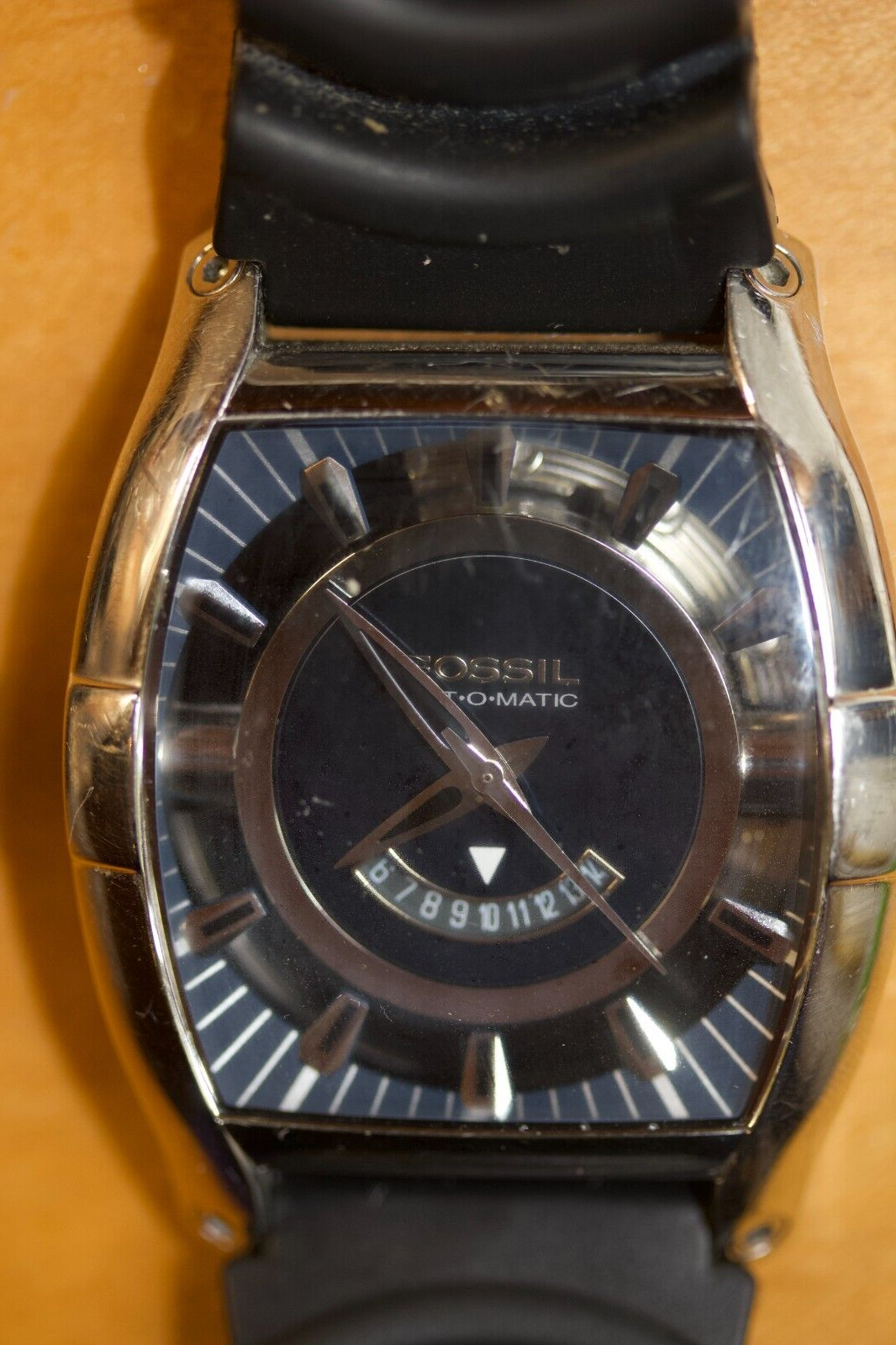 Vtg Fossil Arkitekt FS-4132 Men's Automatic Date Water