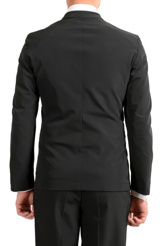 Pre-owned Hugo Boss Men's "nielsen/oliwer_1" Black Double Breasted Tuxedo Style Suit