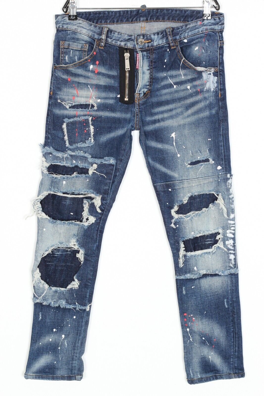 DSQUARED2 Classic Kenny Twist Painted Stretch Jeans Men Size DSQUARED2 Classic Kenny Twist Painted Stretch Jeans Men Size