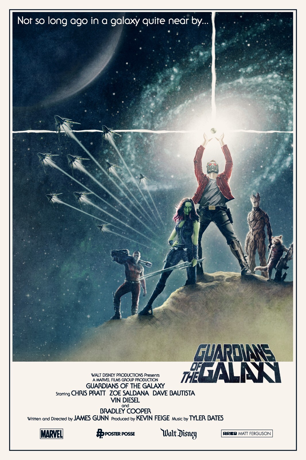 Guardians of the Galaxyポスター Guardians Of The Galaxy movie poster (Star Wars) - 11 x 17