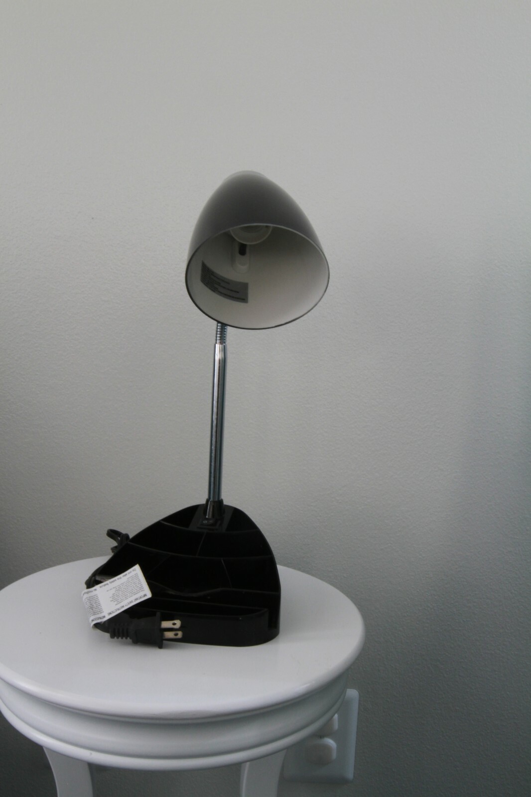 Limelights Gooseneck Organizer Desk Lamp with iPad Stand or Book Holder, Black