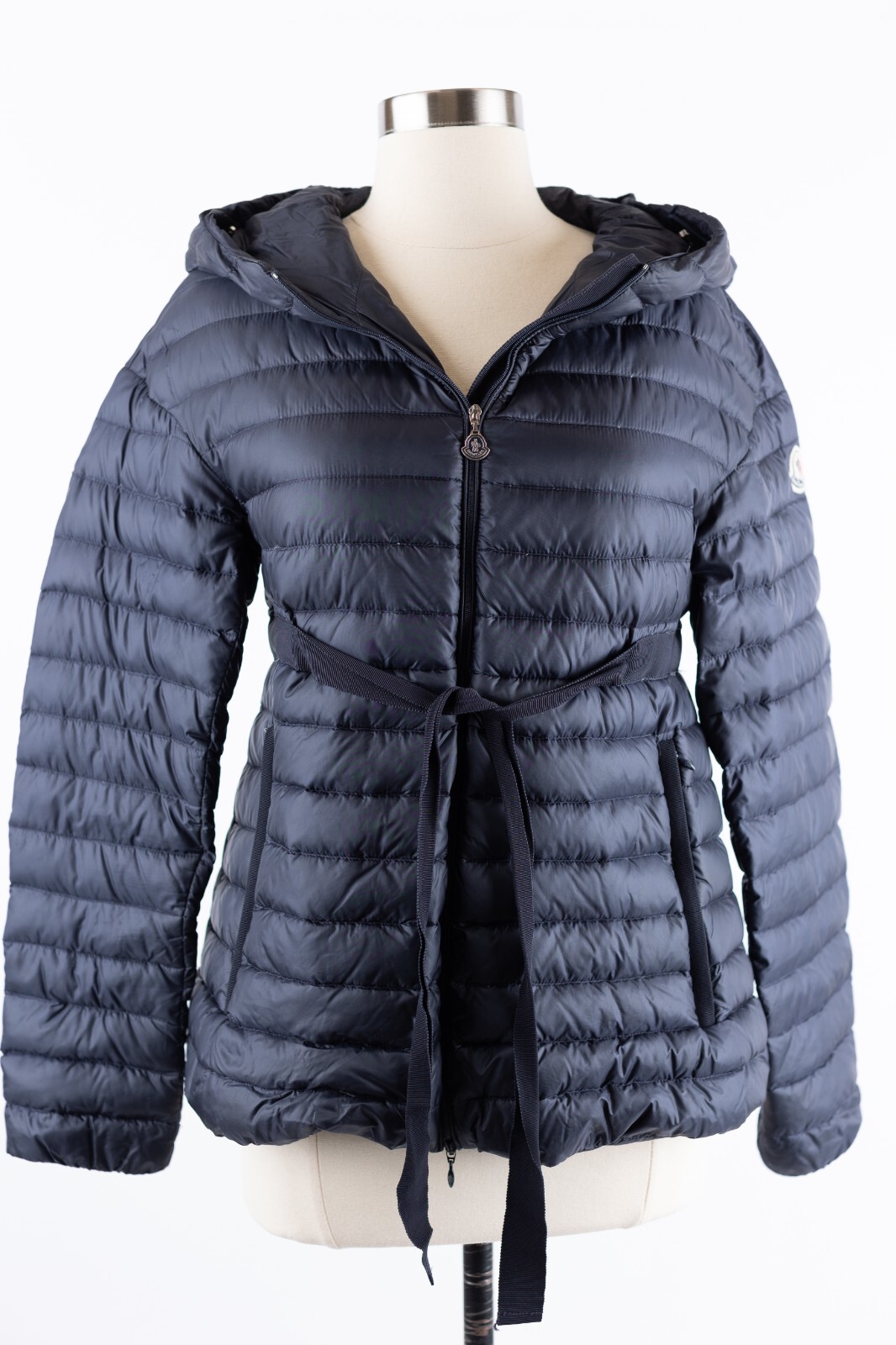 MONCLER モンクレール ELEANOR ダウンジャケット $1,490 Moncler Eleanor Down Hooded Jacket SZ 2/M Navy | eBay