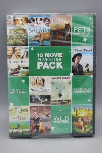 10 MOVIE ADVENTURE PACK {NEW/SEALED 10 MOVIE SET