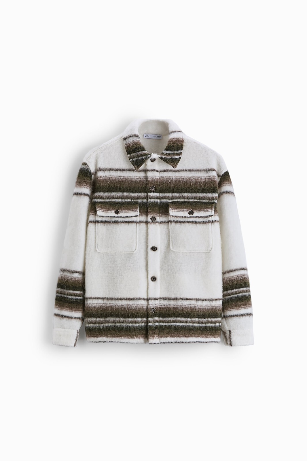 ZARA RECCO ホワイトフードジャケット S ZARA】WINDPROTECTIONセミロング丈フード付きダウンジャケット