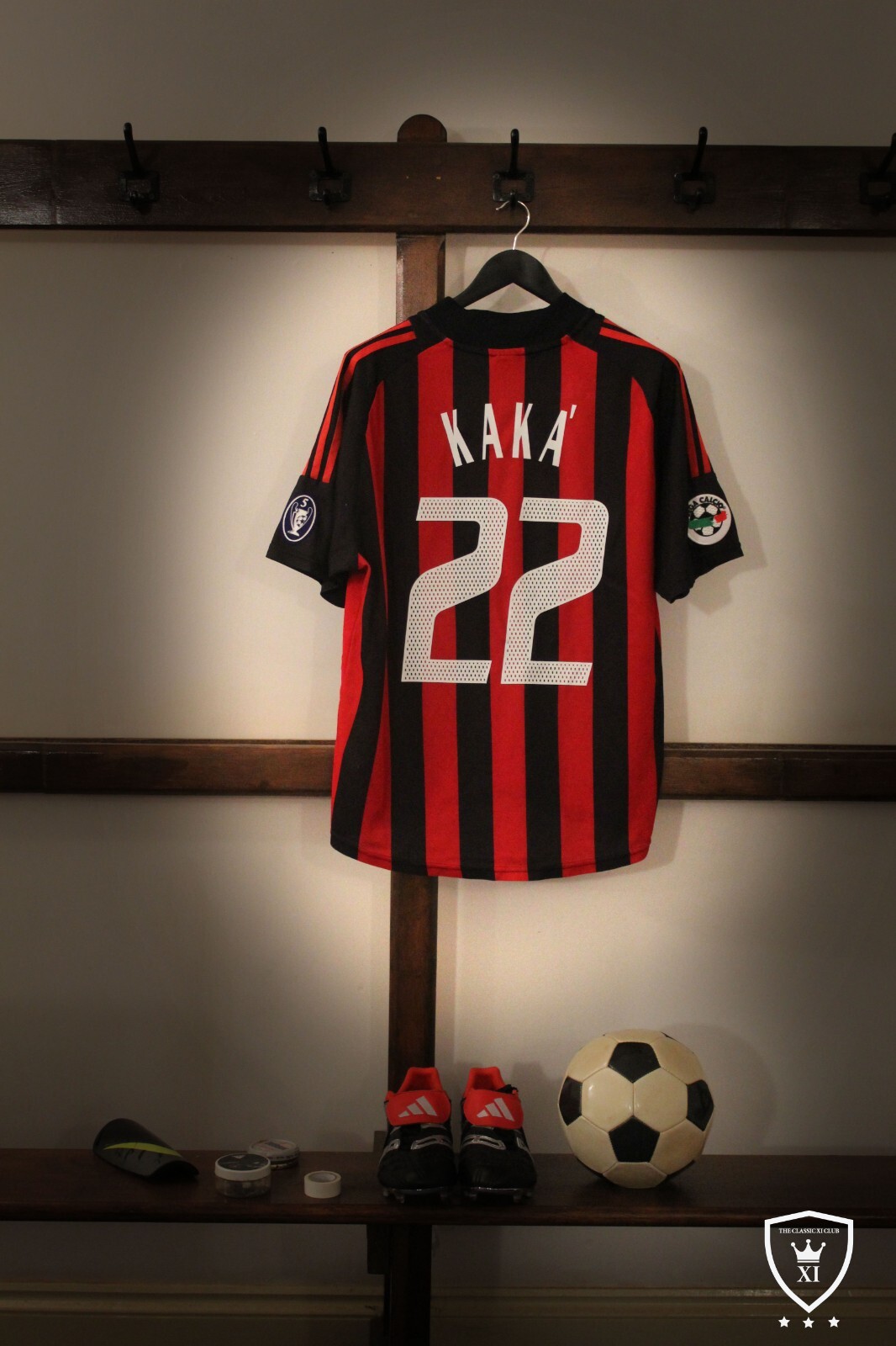 ACミラン KAKA 22 KAKA' #22 AC Milan Jersey 2006/2007 Short Sleeve Retro