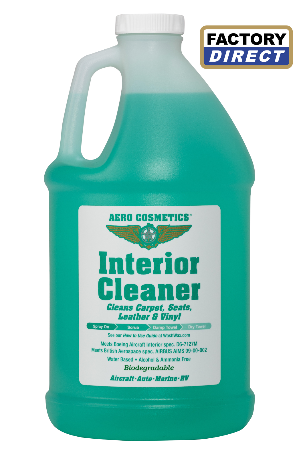 Interior Cleaner 1 Gallon For Aircraft Car Rv Motorcycle Boat - New for