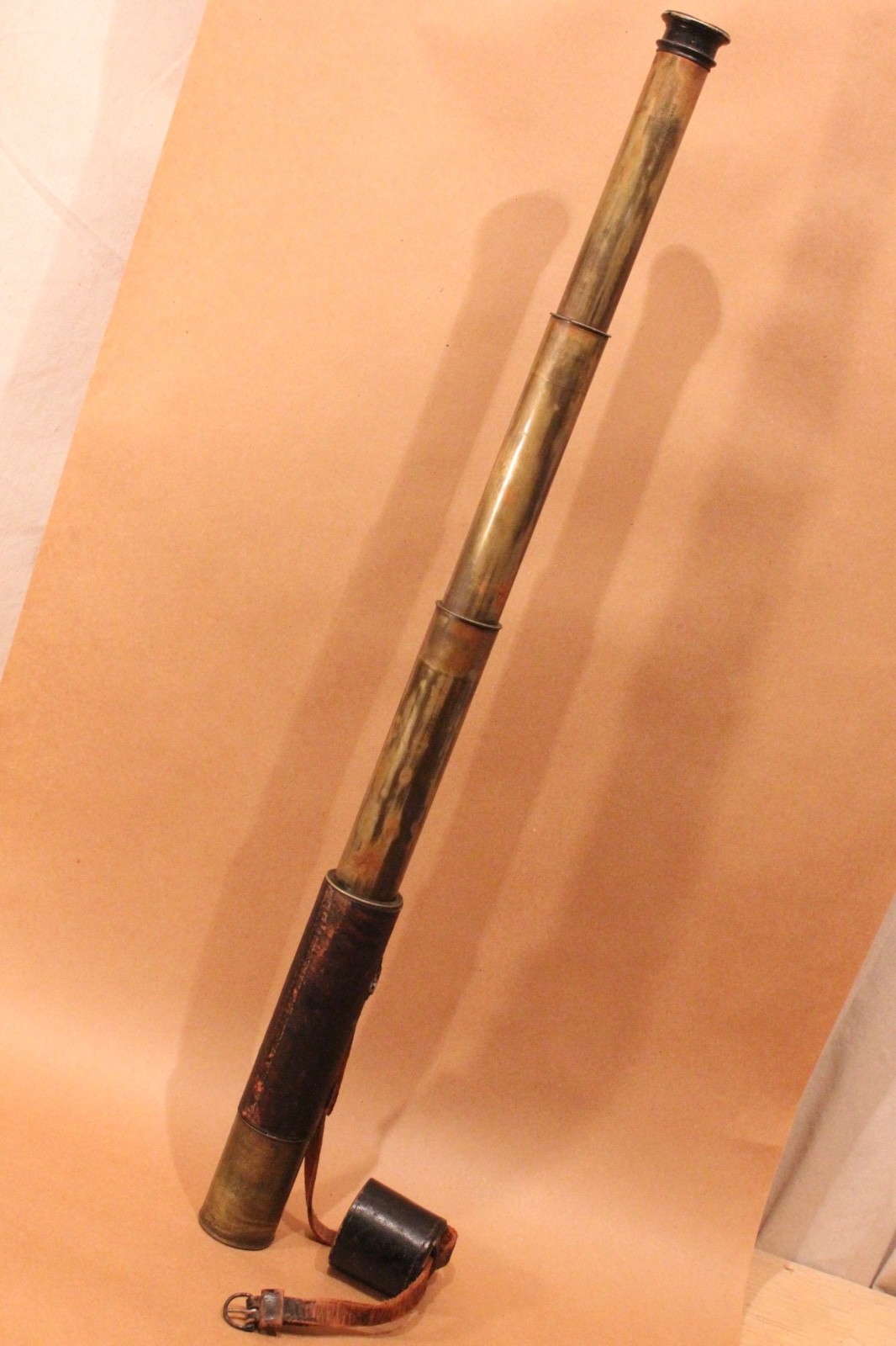 Antique 3-Drawer Nautical Telescope  JH.Steward 406 & 457 Strand London Brass