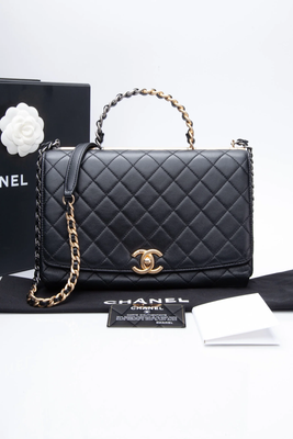chanel two tone chain bag