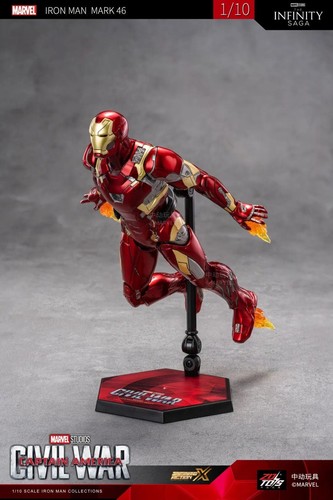 New ZD Marvel Toy Iron Man MK46 Mark 46 7in Civil War Action