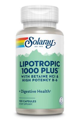 Solaray Lipotropic 1000 Plus 100 капсул