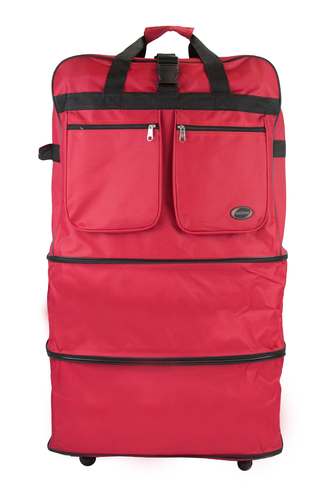 30"/36"/40" Expandable Rolling Duffel Bag Wheeled Spinner Suitcase Luggage     