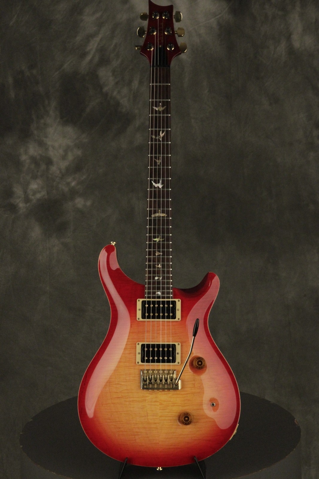 '91 PRS Paul Reed Smith Custom 24 Cherry Sunburst 10 TOP w/GOLD hardware + BIRDS