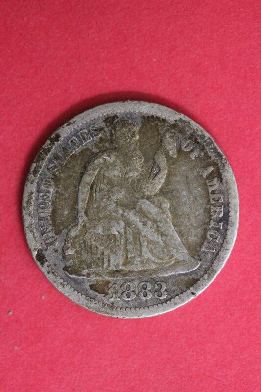1883 P Seated Liberty Dime Exact Coin Shown Combined Flat Rate Shipping OCE 13