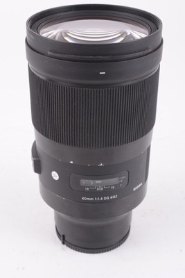 Sigma 40mm F1.4 Art DG HSM Prime Digital Camera Lens for Sony FE Mount #T14925