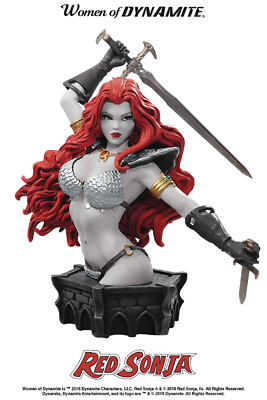 Dynamite Red Sonja Arthur Adams Black & White Bust