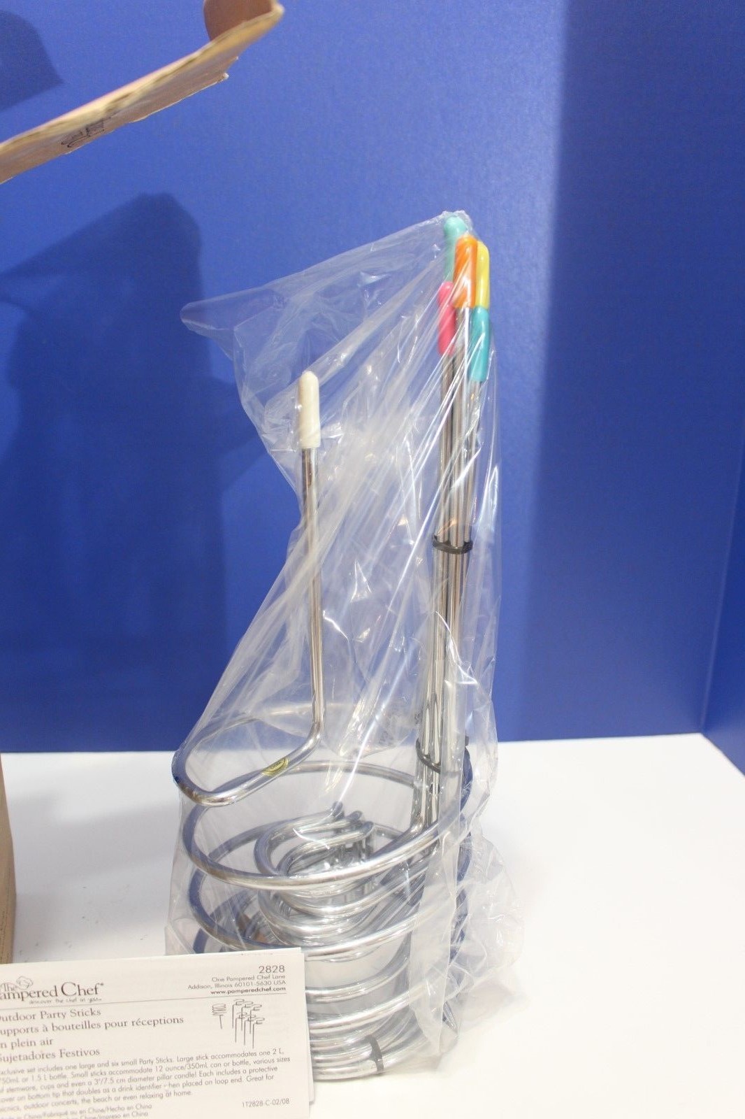 Pampered Chef Outdoor Party Stick Set Of 7, New In Box. Retired