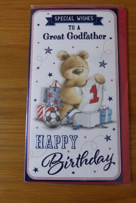 Godmother / Godfather Birthday Card - Various Designs, Sizes & Prices
