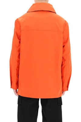 Pre-owned Kenzo Men's Mid Length Poppy Coat In Poppy Orange-medium