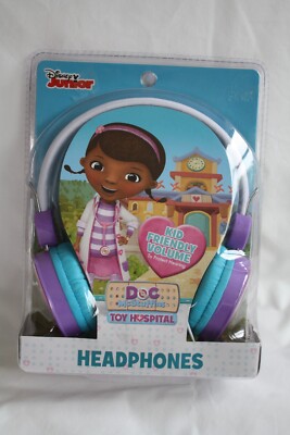 New Disney Junior Doc McStuffins Toy Hospital Headphones Kid Friendly Volume