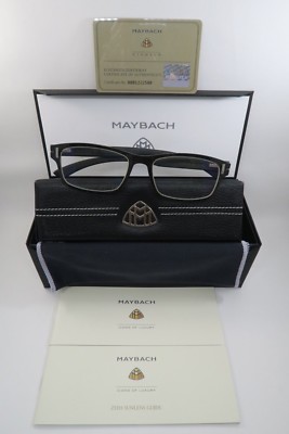 New Authentic Maybach R-WG-Z25 The Icon I Black Horn Eyeglasses 54mm w/ Box Set