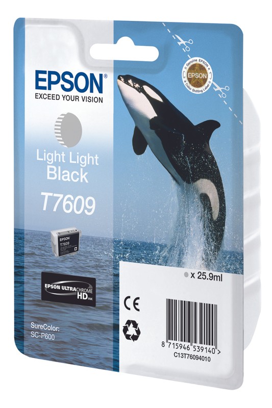 Epson T7609 Light Light Black C13t76094010   Tinte 25,9ml FÃ¼Llmenge