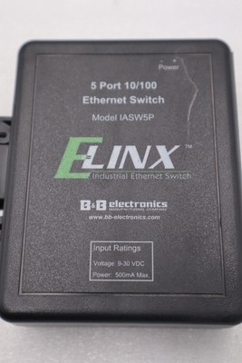 IASW5P  ELINX b&b electronics 5-port 10/100 ethernet network switch STK L-367-C