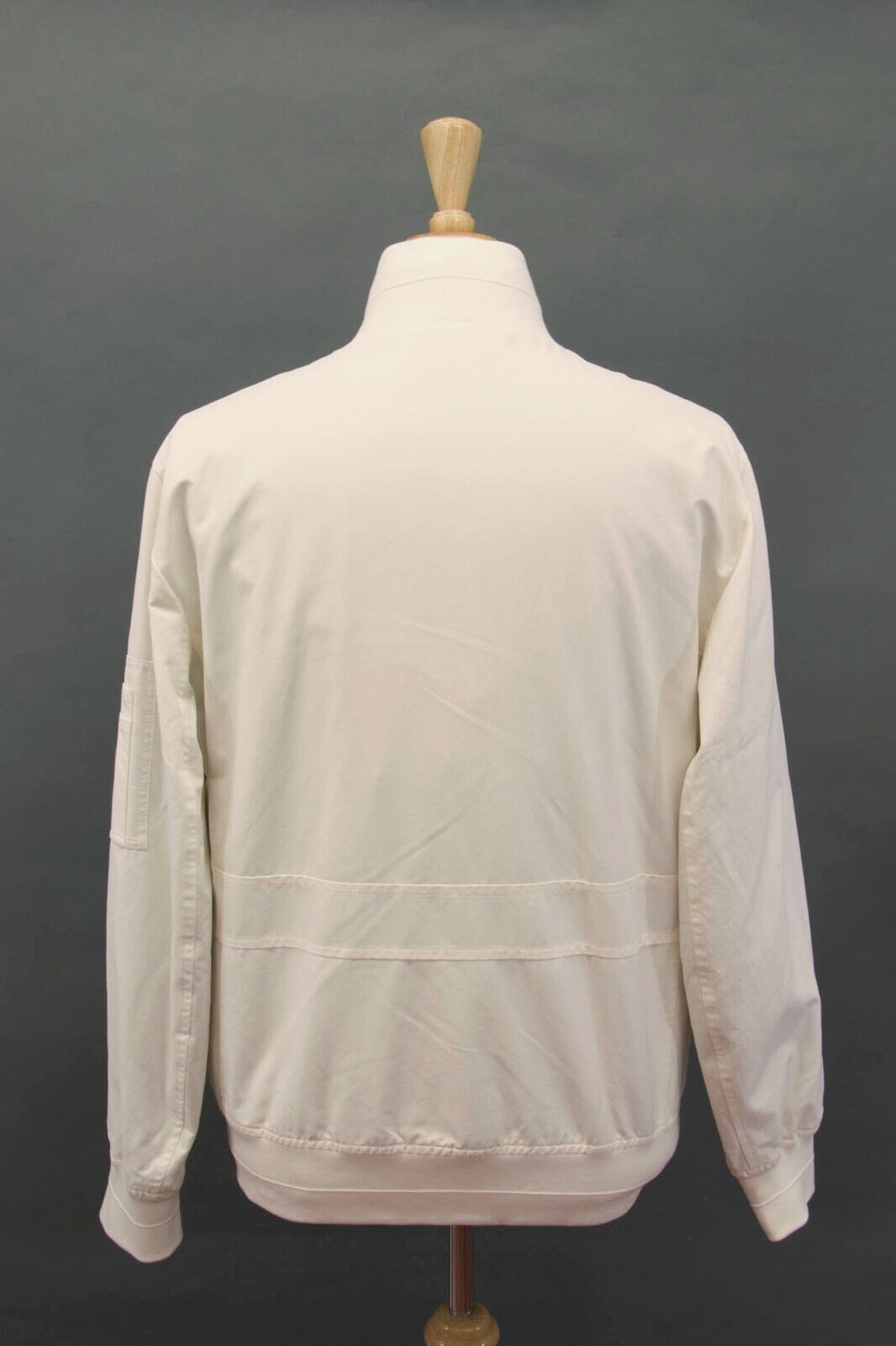 Pre-owned Brunello Cucinelli Nwt$3495  Men Water Resistant Bomber Jacket Size 50/ 40us A242 In White