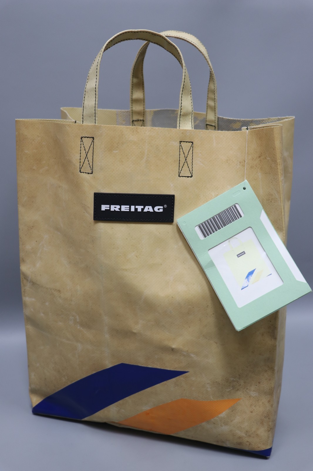 FREITAG F52 Miami Vice Ivory Canvas PVC Shopper Tote Bag Sz