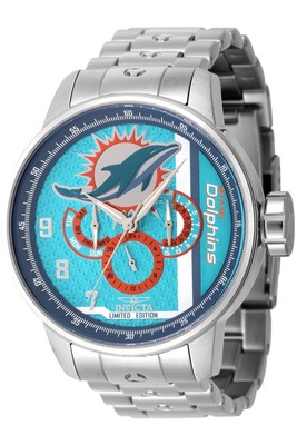 Invicta NFL Miami Dolphins Men's Watch - 48mm. Steel (45129)