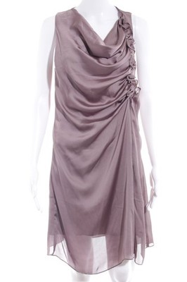 FRANSA Abito blusa Donna Abito Taglia IT 40 grigio-lilla elegante