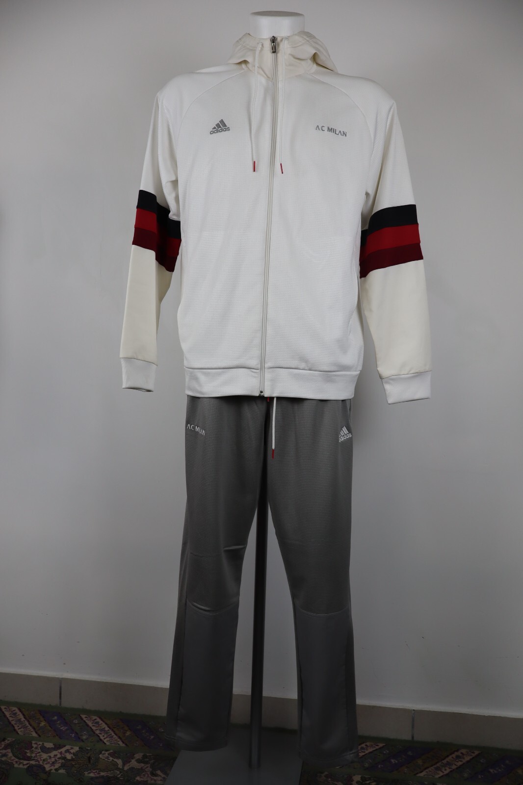 Adidas Ac Milan Complete Tracksuit Men Size L Vintage Sport